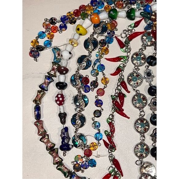 12 New Strands of Various Size, Shape & Color DIY Artisan Glass Plastic Beads - Picture 3 of 5